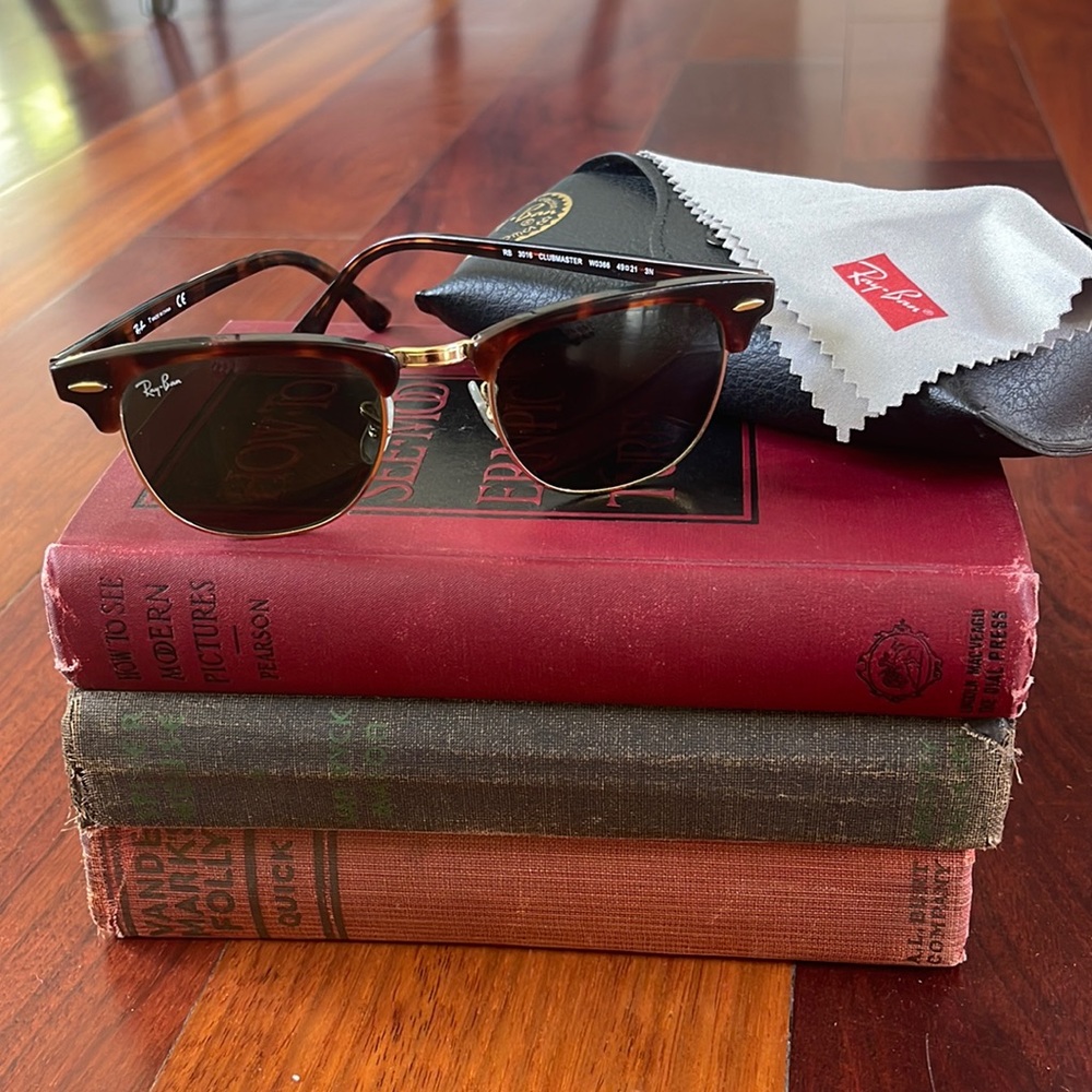 Ray-ban Clubmaster classic sunglasses.